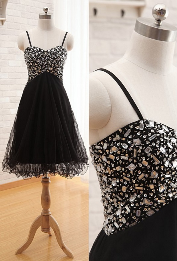 Black Prom Dress Gown Short, Prom Dress,little Black Dress,homecoming Dress,evening Dress