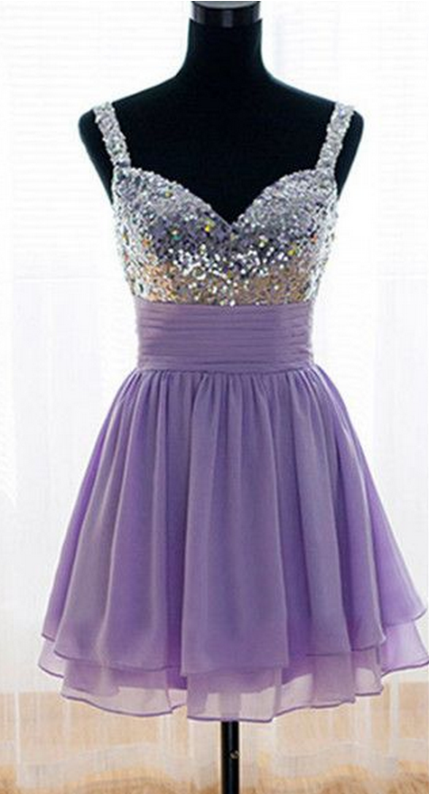 Bandage Lavender Homecoming Dress,short Mini Homecoming Dresses