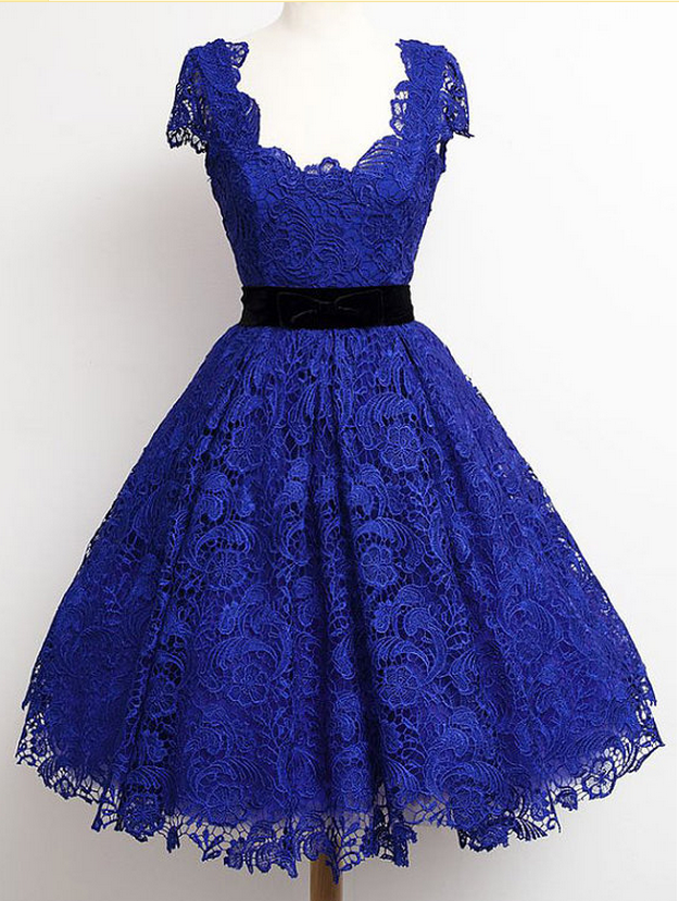 plus size blue homecoming dresses Royal Blue Sequin Homecoming Dress with Deep V-Neck Royal Blue / 4 main image 0