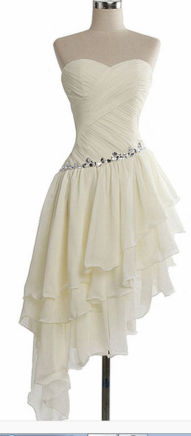 A-Line Chiffon Homecoming Dress,Sweetheart Homecoming Dresses