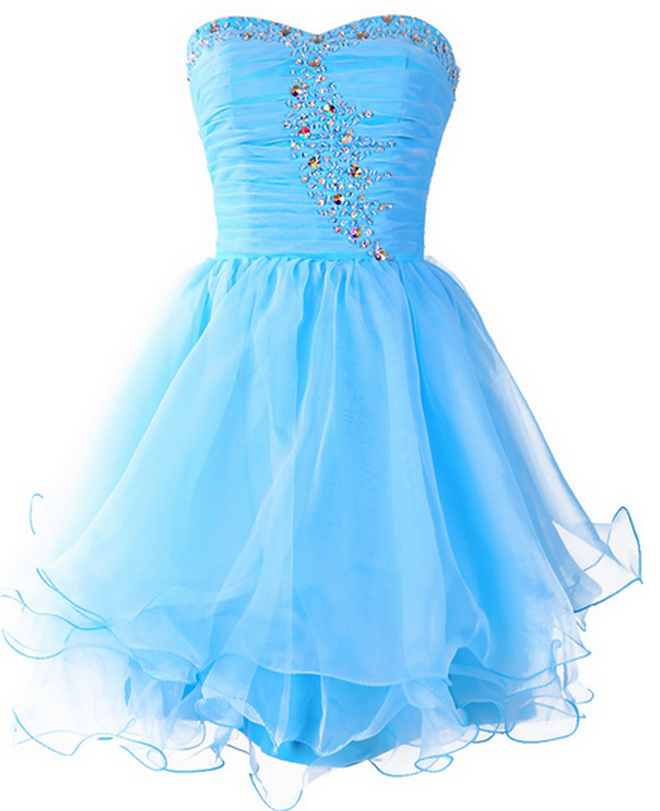 Modern Sweetheart Homecoming Dress,beading Blue Homecoming Dress,homecoming Dresses,prom Gown
