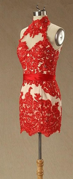 Sheath Lace Strapless Homecoming Dress with Appliques Y2998