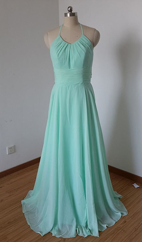 blue dress for baby girl Mismatched Simple Green Jersey Long Cheap Bridesmaid Dresses, BDS0119 –  mybestbridal