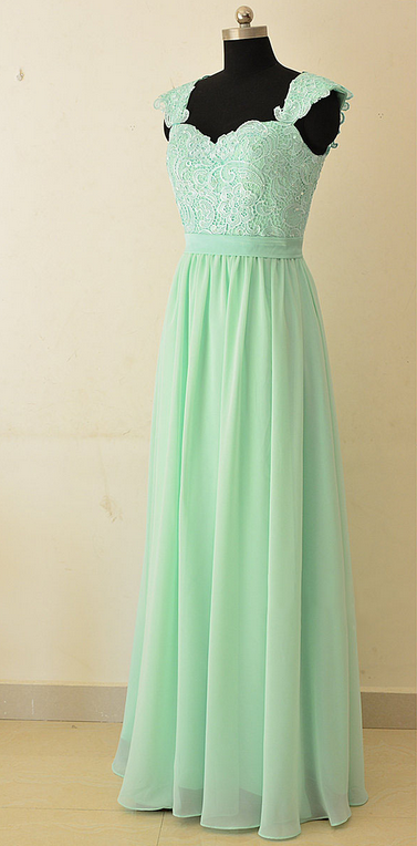 Sage Lace Bridesmaid Dresses, Sweetheart Floor-length Bridesmaid Gowns ...