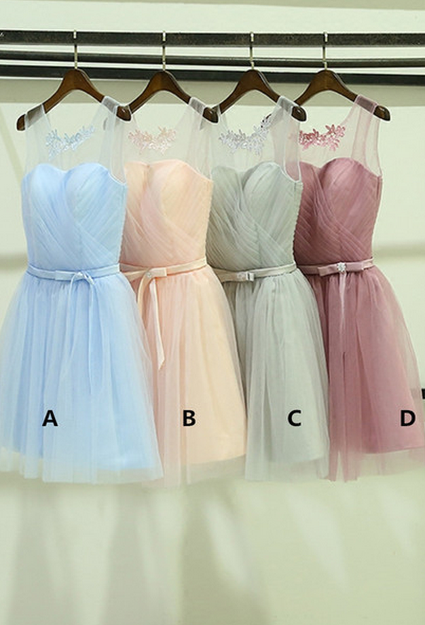 Short Bridesmaid Dress, Different Color Bridesmaid Dress,cute Bridesmaid Dress, Occasion Dress,elegant