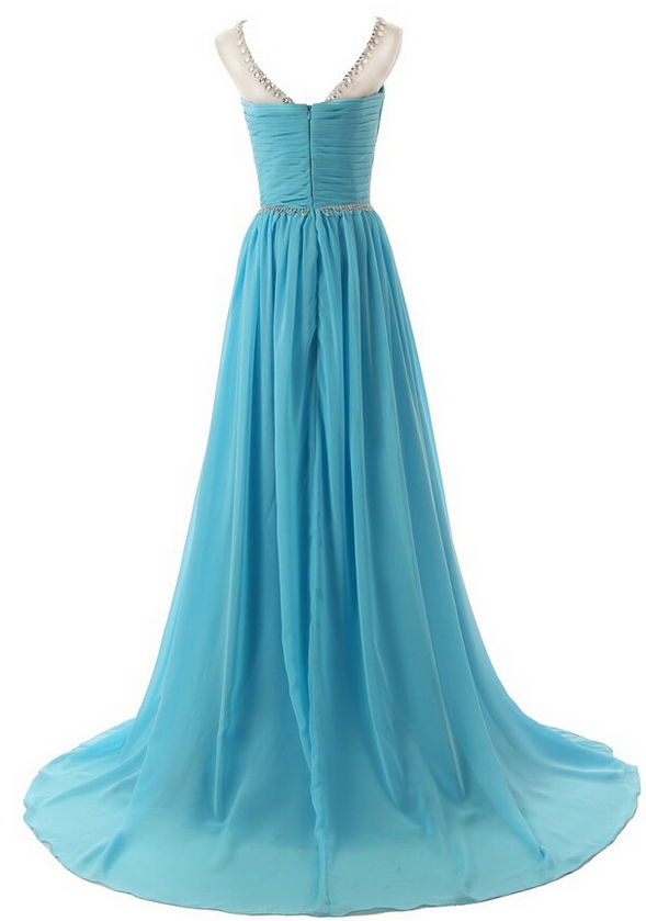 Long Chiffon Cross-Front Dress of Bridesmaids Marigold main image 1