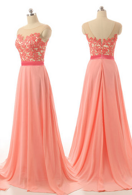 Peach Bridesmaid Dresses, Lace Bridesmaid Dresses, Custom Bridesmaid Dresses, Bridesmaid Dresses