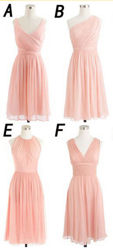 Mismatched Bridesmaid Dresses,soft Pink Short Bridesmaid Dress