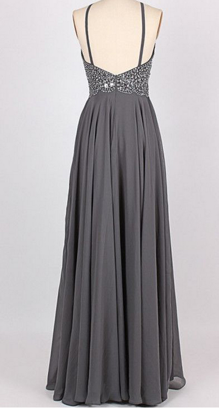 Chiffon Long Bridesmaid Gowns with Bow Sash Brown Plus Size main image 0