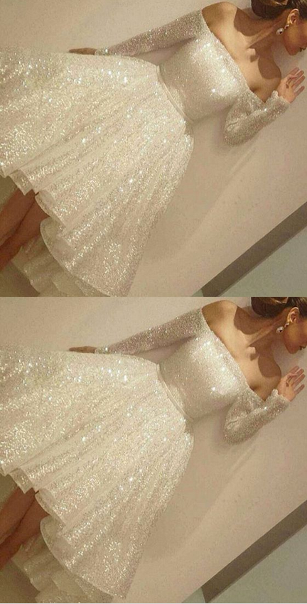 White Homecoming Dress,white Homecoming Dresses,sequin Homecoming Gowns,party Dress