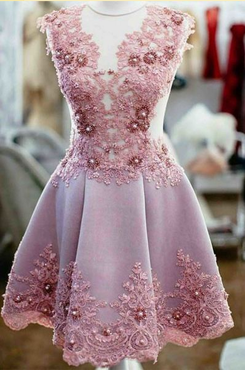 Sexy Homecoming Dresses,a-line Homecoming Dresses,pink Homecoming Dresses,