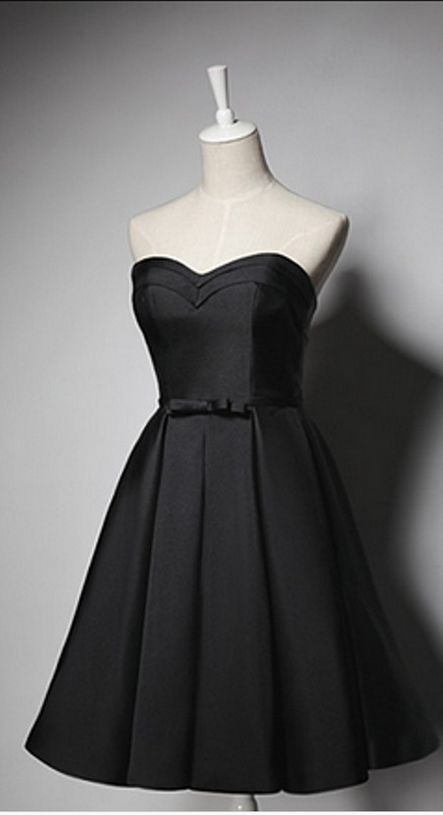 black strapless graduation dresses