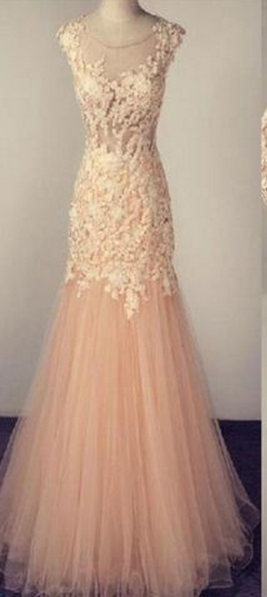 Charming Prom Dress,tulle Prom Dresses,appliques Mermaid Evening Dresses,formal Evening Party Dress,women Dress
