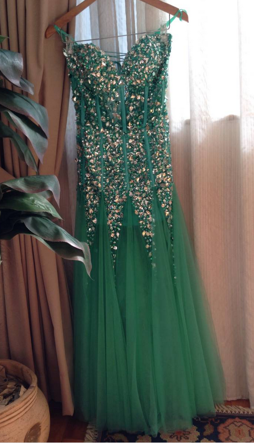 Prom Dresses,evening Dress,party Dresses,green Prom Gown,sexy Prom Dresses,evening Gowns,mermaid Party Dresses,