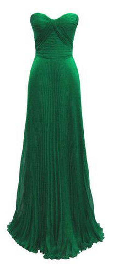 Green Prom Dresses,chiffon Evening Gowns,modest Formal Dresses,
