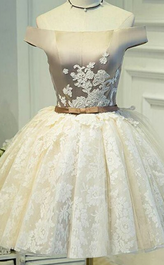 Lovely Homecoming Dresses,a-line Homecoming Dresses,off Shoulder Homecoming Dresses,
