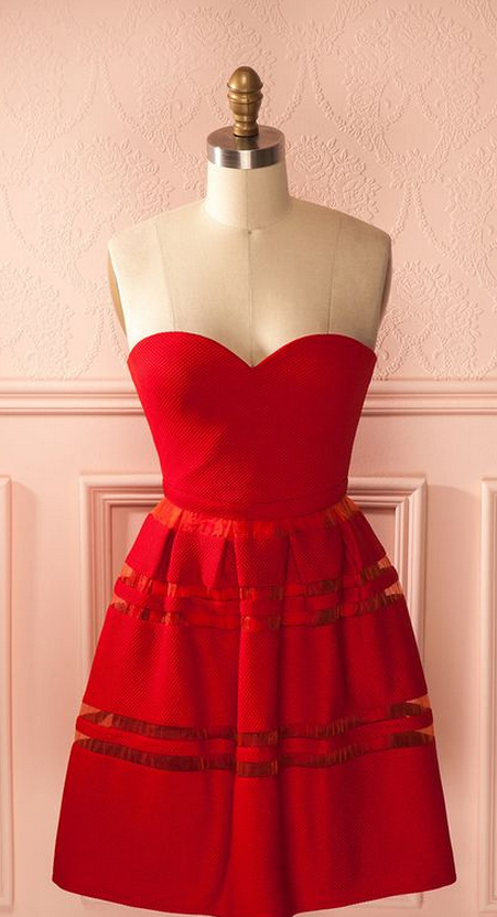 Red Prom Dress,sweetheart Prom Dress,fashion Homecoming Dress,sexy Party Dress, Style Evening Dress