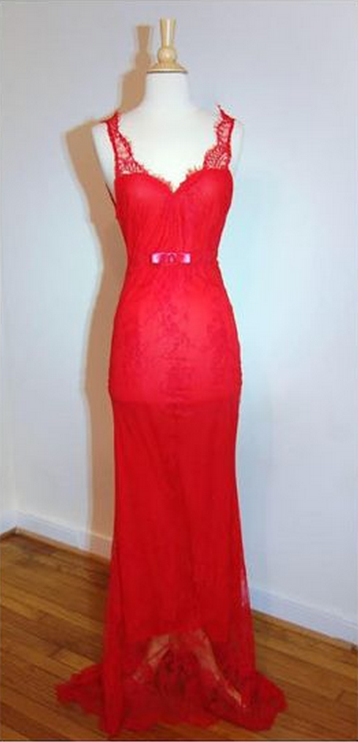 Red Prom Dresses,charming Evening Dress,prom Gowns,lace Prom Dresses