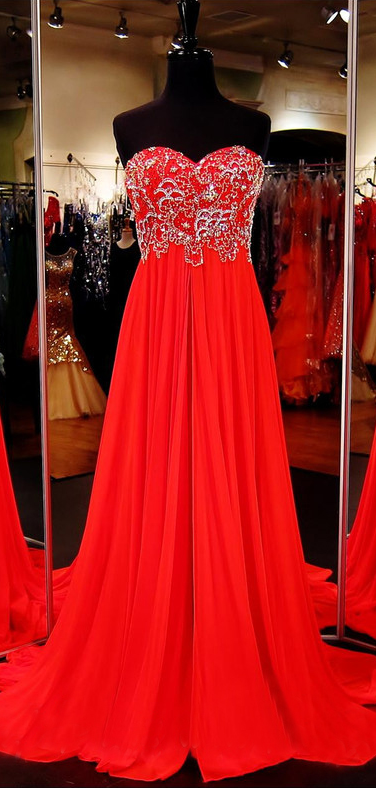 Red Prom Dress,formal Dress,prom Dress Empire Waist,prom Gown,prom Dress Long,homecoming Dress
