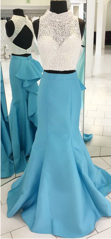 Red Sheath Scoop Sleeveless Lace Prom Dress with Beadings and Slit LBQ0122
