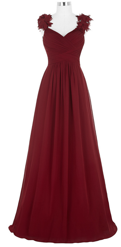 Prom Dresses,evening Dress,long Evening Dress Sexy V Neck Ruched Padded Formal Wedding Party Dress Burgundy Evening Gowns