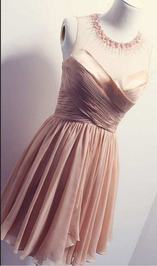 Blush Pink Homecoming Dress,homecoming Dresses,sleeveless Homecoming