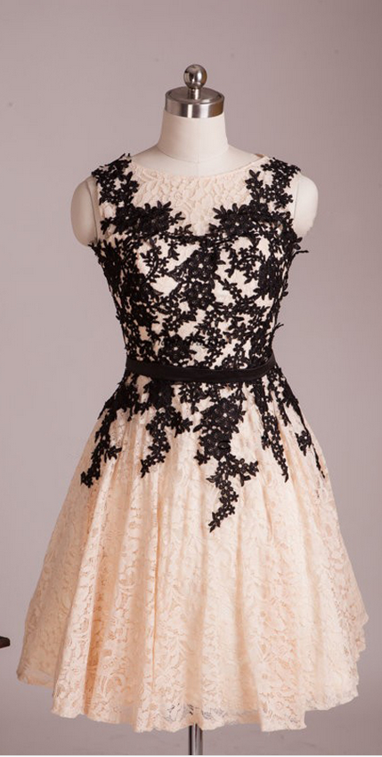 Black Lace Homecoming Dress, Short Homecoming Dress,prom Party Dress,prom Gown,prom Dress