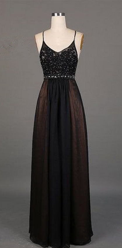 Backless Prom Dress,black Prom Dress,fashion Prom Dress,sexy Party Dress,custom Made Evening Dress