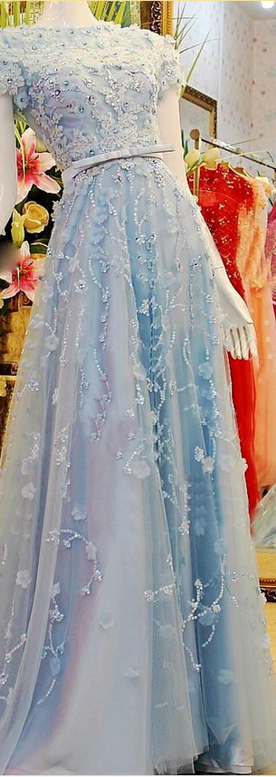 Long Prom Dresses,a Line Prom Dress,light Blue Prom Dresses,formal Evening Dress,long Homecoming Dress,simple Evening