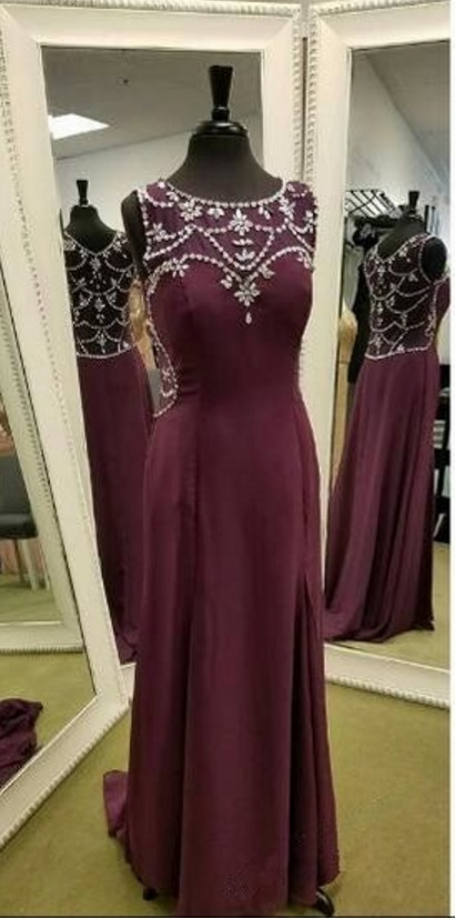 Prom Dress With Beads Formal Occasion Dress