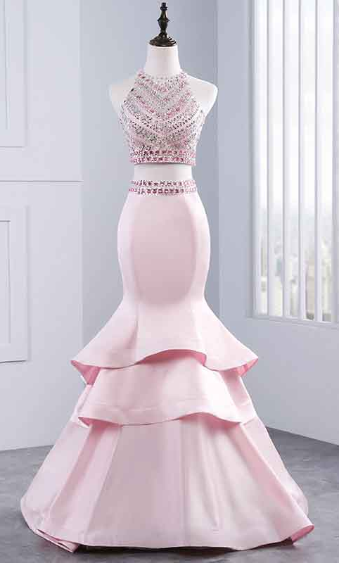 Long Prom Dresses, Sexy Prom Dresses, Two Piece Party Prom Dresses, Beading Prom Dresses, Prom Dresses,prom Dresses Online