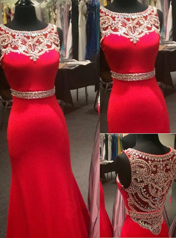 High Quality Prom Dress,red Mermaid Prom Dress,red Prom Gowns,sparkly Prom Dress