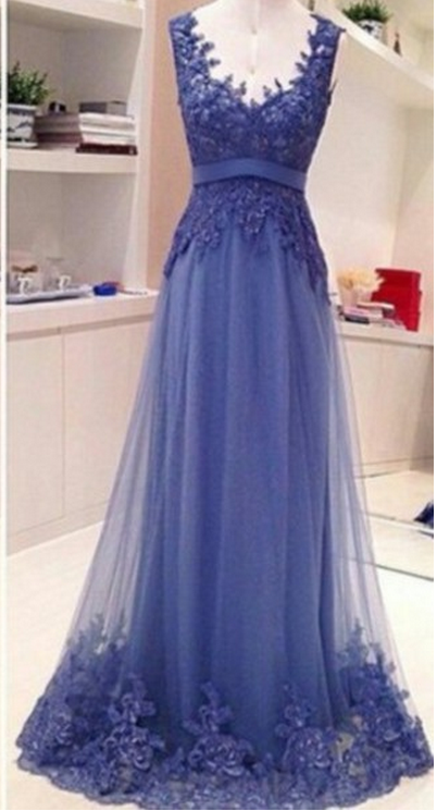 Lace Prom Dresses, Floor-length Prom Dresses, Sexy V-neck Prom Dresses, A-line Backless Sequins Prom Dresses,