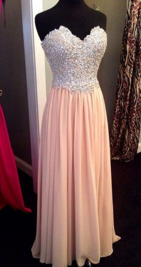 Strapless Prom Dress ,sexy Long Prom Dress, Sleeveless Prom Dress ,high Quality Prom Dress,beautiful Beading Prom Dress