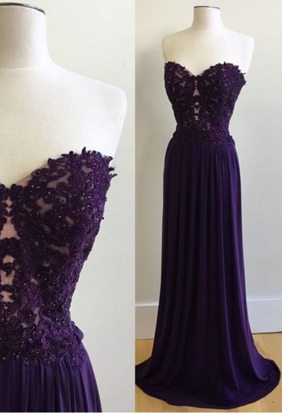 Lavender Ball Gown And Sleeveless Lover's Gown. , Evening Dress.