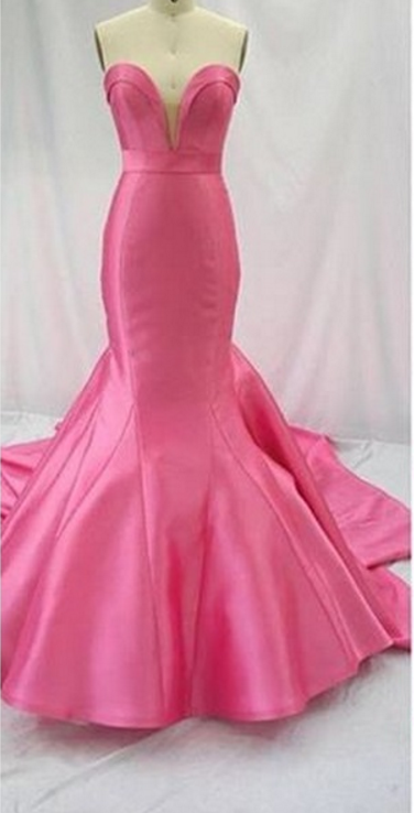 Fuchsia Sweetheart Neckline Mermaid Formal Occasion Dress Evening Dresses