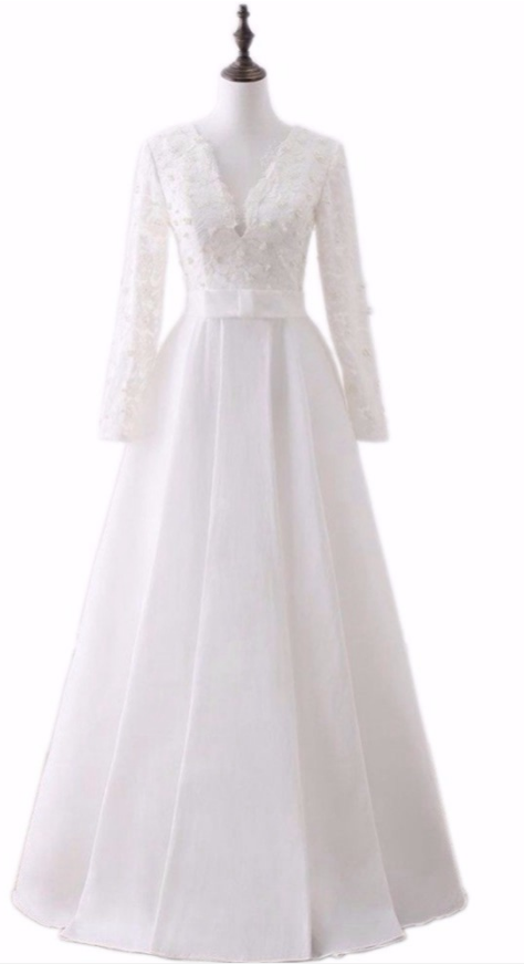 Dress Lace The Evening Gown Of Pearl Gown, The Evening Long Sleeve Burning Bride's Beautiful Dress Gown
