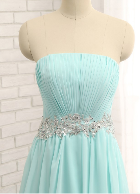 Light Blue Wedding Dress Party Silk Beautiful Skirt Field Evening ...