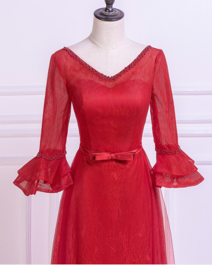 The Long Evening Dress The Cuff Is Not Expensive Formal Photos Real Party Dress on Luulla