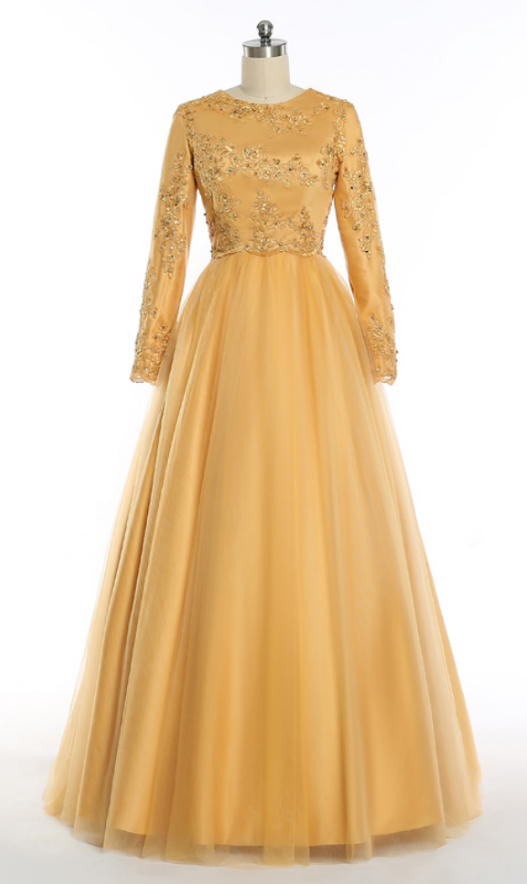 green emerald velvet dress Modest Muslim Woman's Two Piece Butterfly Abaya with Gold Sequins main image 0