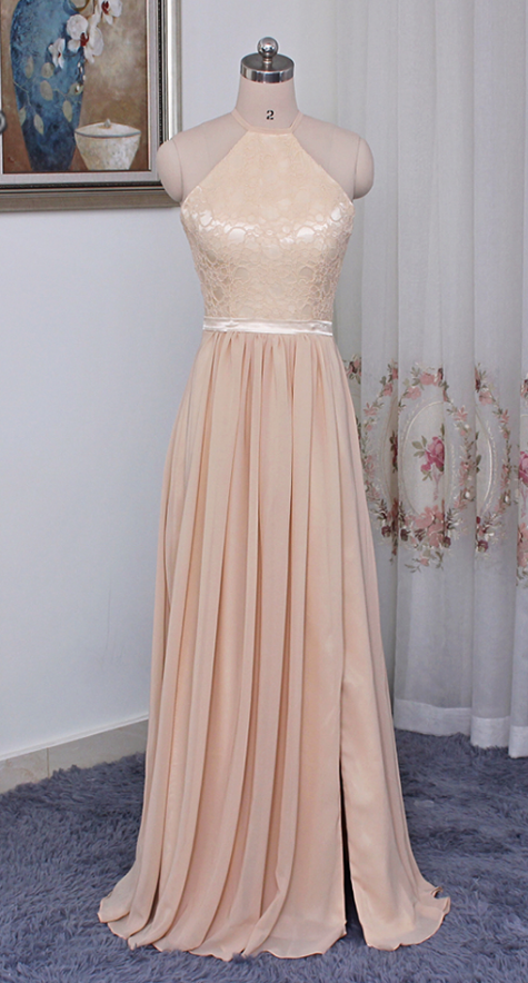 silk champagne dress Manhattan Slip Formal Dress Champagne