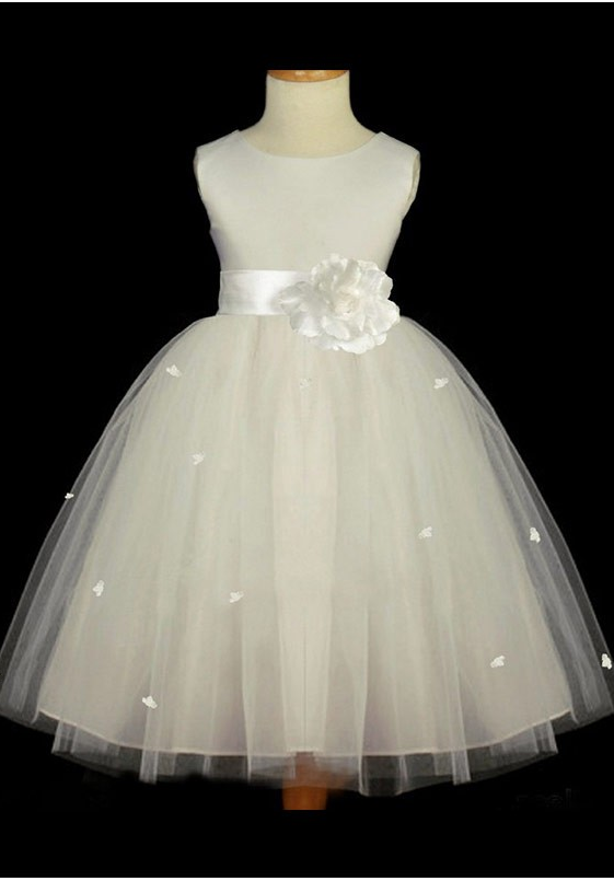 Fluffy Hi-low Tulle Flower Girl Dresses, Lovely Little Girl Dresses main image 0