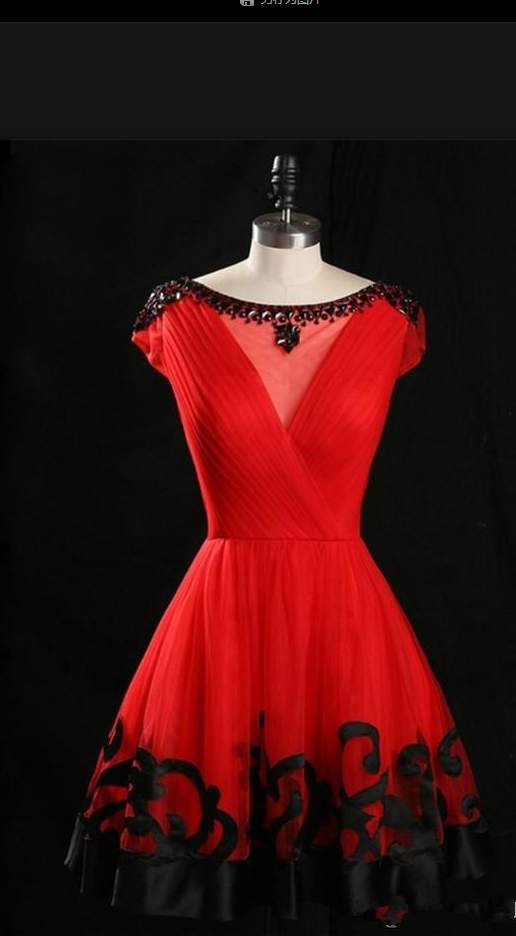 Short Prom Dresses Vestido De Festa Curto Real Photos Red Graduation Dresses Homecoming Dresses For Girls