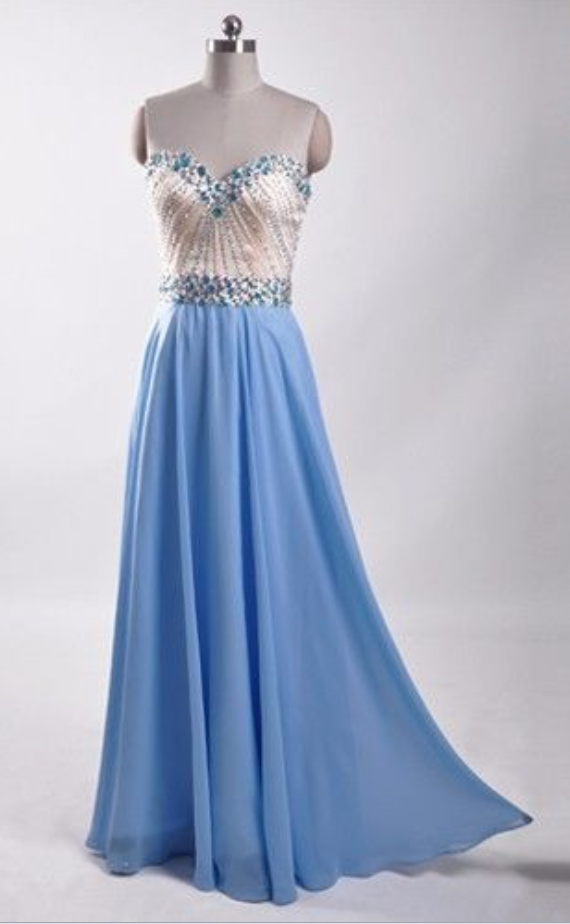 Elegant Evening Dresses,long Formal Gowns,beaded Party Dresses,chiffon Pageant Formal Dress,backless Prom Dresses