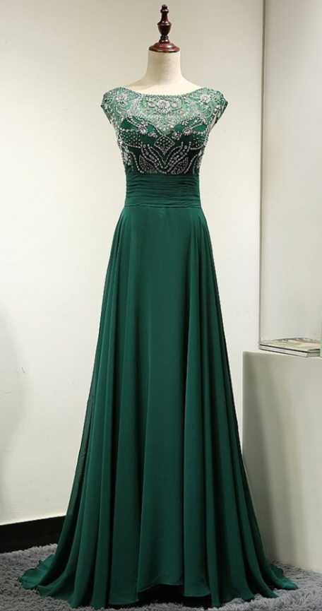 Backless Prom Dresses,green Prom Gowns,green Prom Dresses ,sparkle Evening Gown,sparkly Party Gowbs