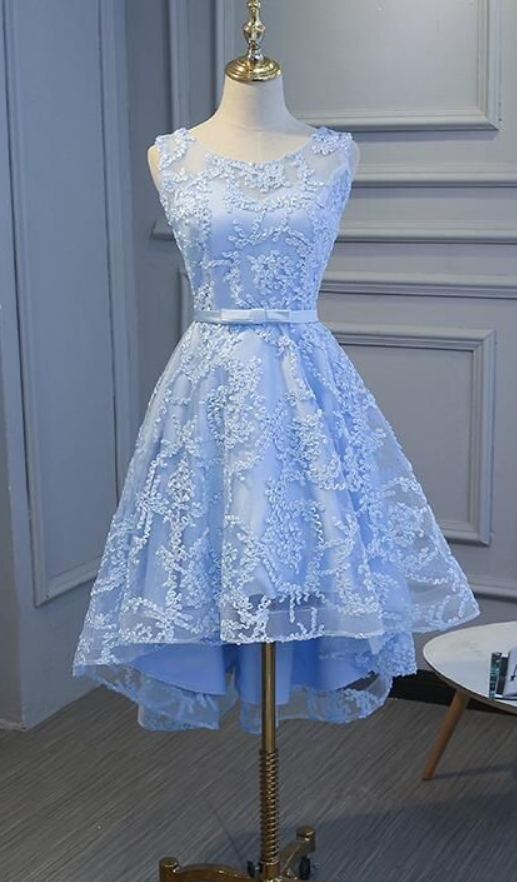 Light Blue High Low Homecoming Dresses on Luulla