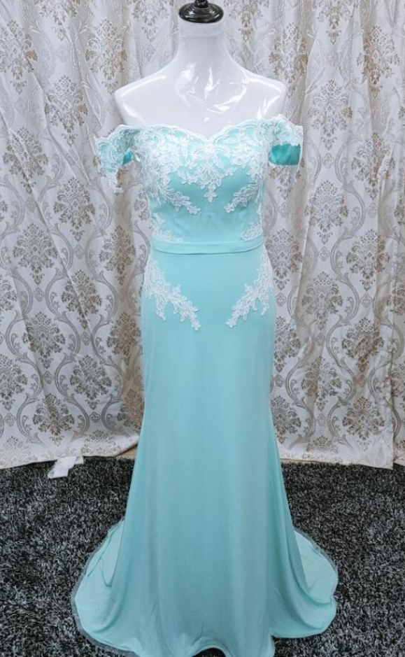 Beautiful Mint Green Spandex Long Party Dress, Mermaid Bridesmaid Dress on  Luulla