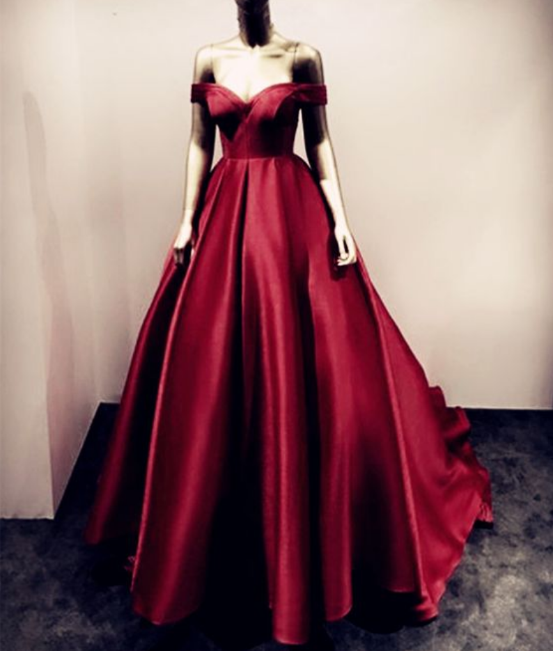 Burgundy Ball Gowns,ball Gown Prom Dress,maroon Evening Dress,wine Red Prom Dress,burgundy Wedding Dress,off The Shoulder Evening