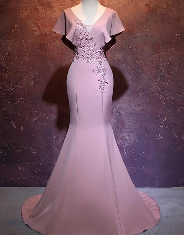 Elegant Mermaid Long Evening Gown, Beautiful Prom Dress