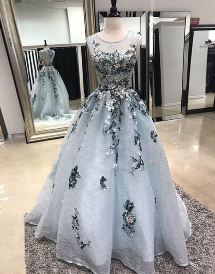 Lace Long Prom Dress, Evening Dress